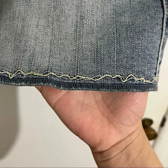 Silver Ravi embroidered mini skirt Size 27 - Picture 3 of 12